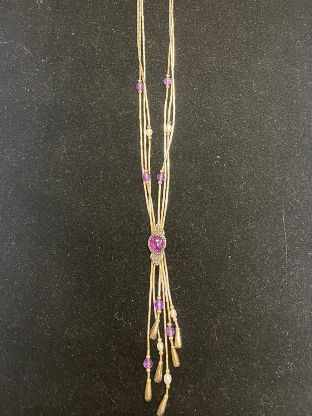 Carolyn Pollack Sterling Silver (925) Amethyst Necklace